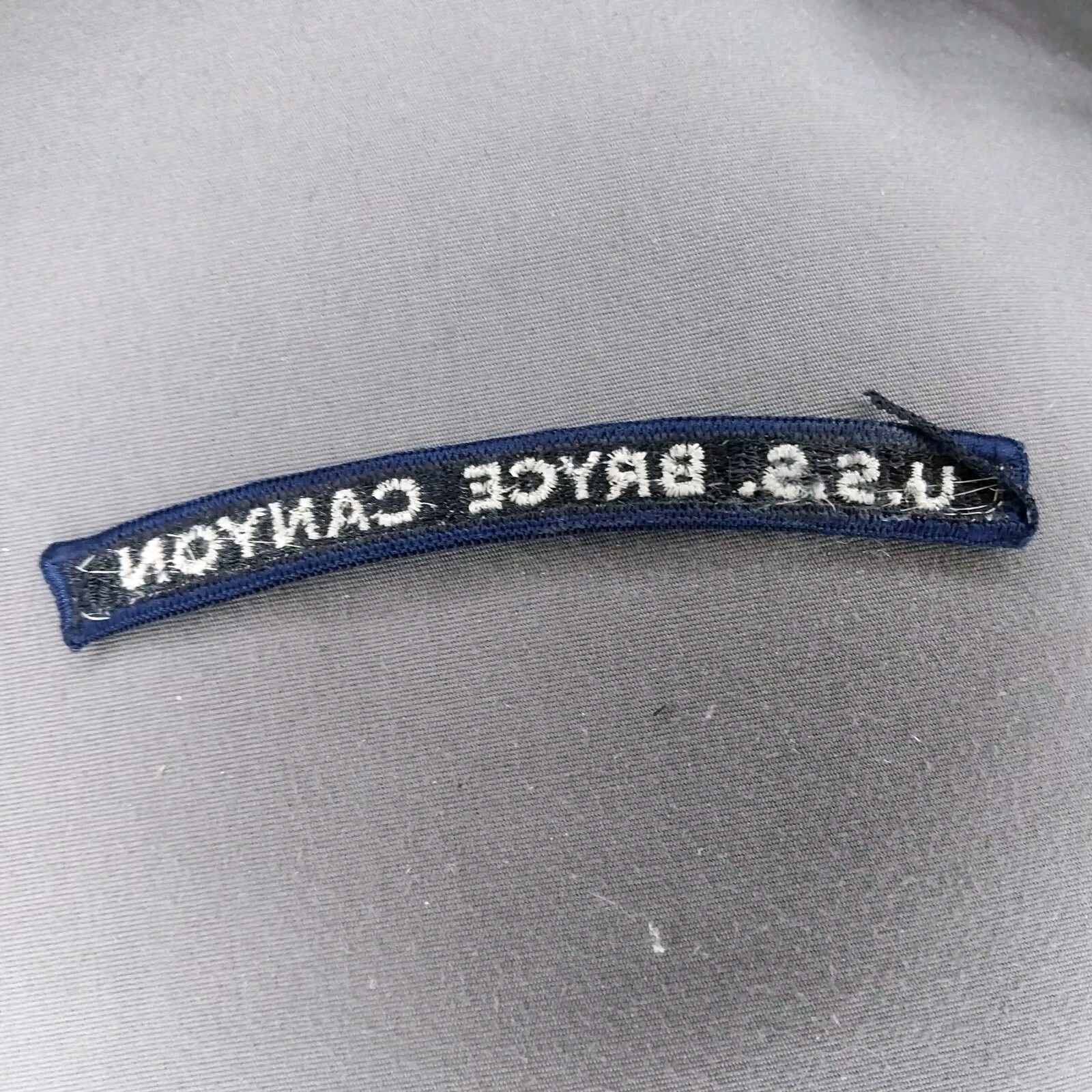 USS Bryce Canyon Naval Naval Tab Rocker Ribbon 5" Patch