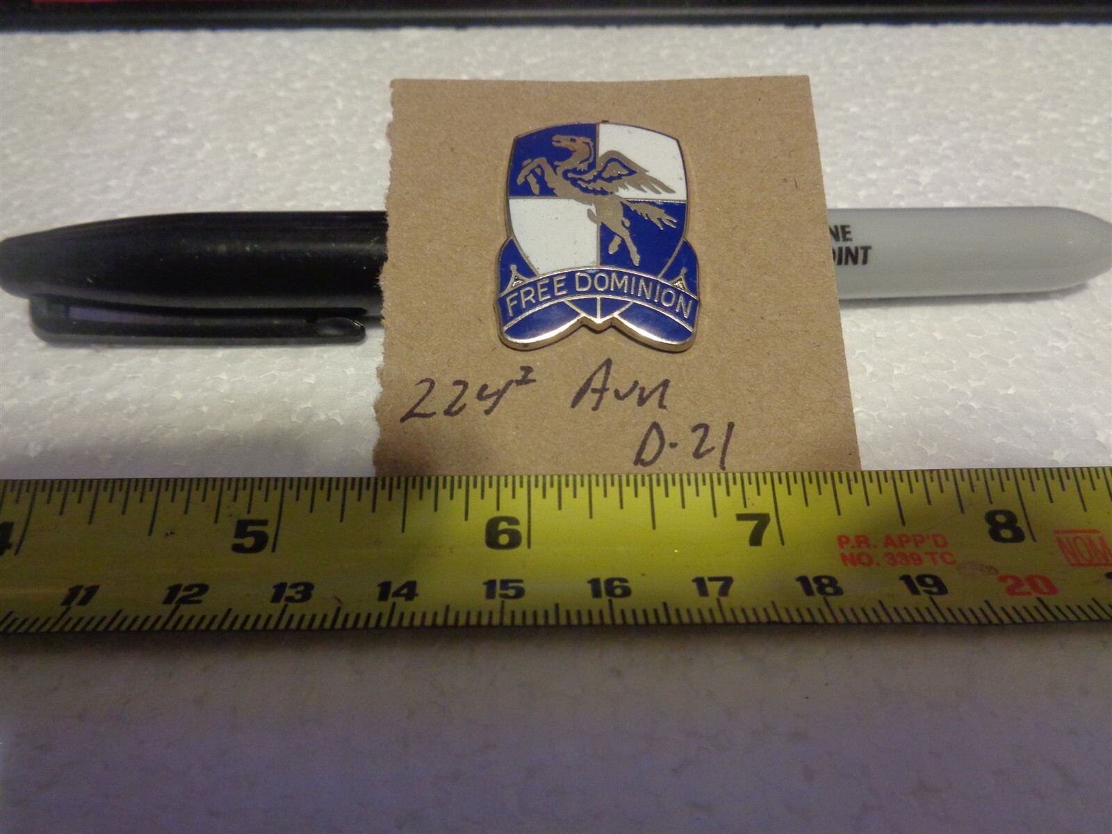 224th Aviation D-21 Unit Crest, DI, DUI (DRAW#3)