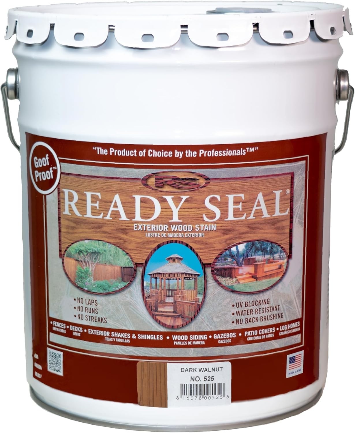 Ready Seal Dark Walnut 5 Gallon 35lb - 525