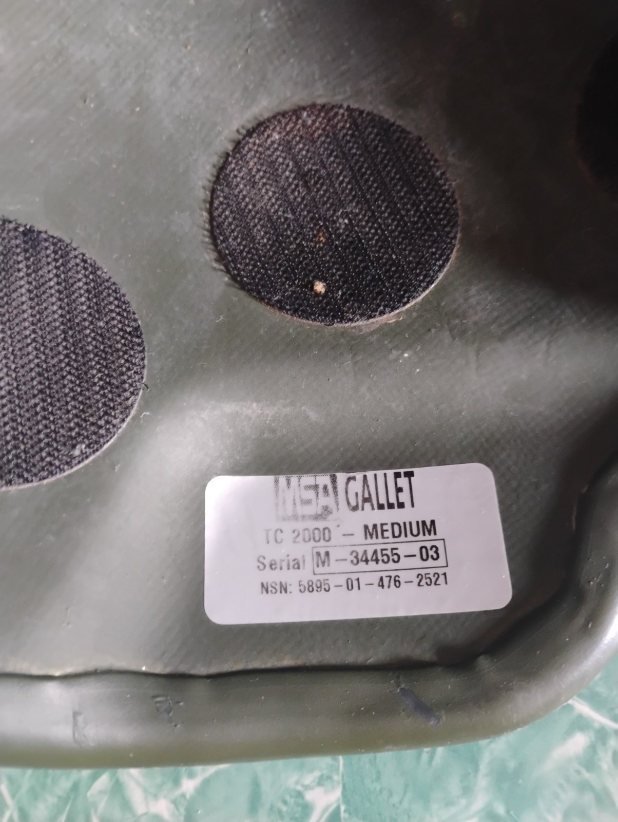 USGI Army MSA ACH Advanced Combat Helmet TC 2000 Size Medium