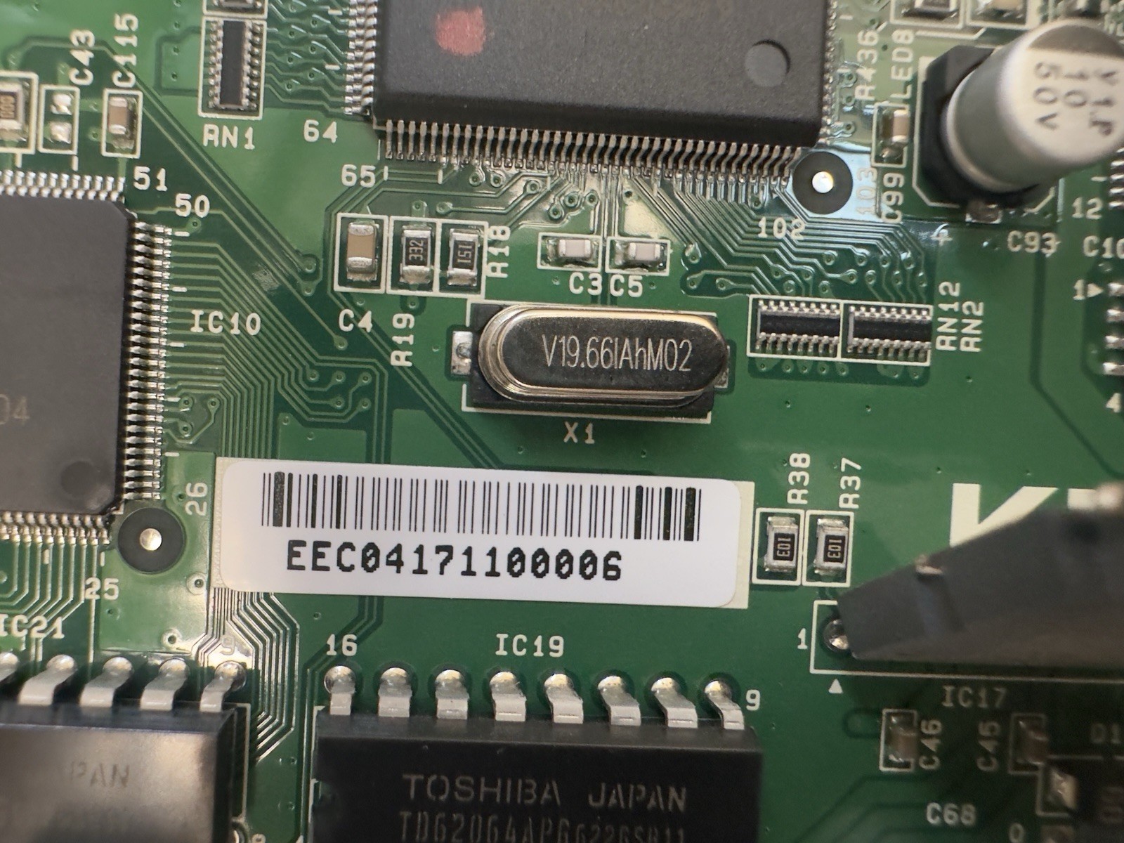KIP 7570 4-Roll Mono Wide Format Printer Control Board Part # PW14420 01