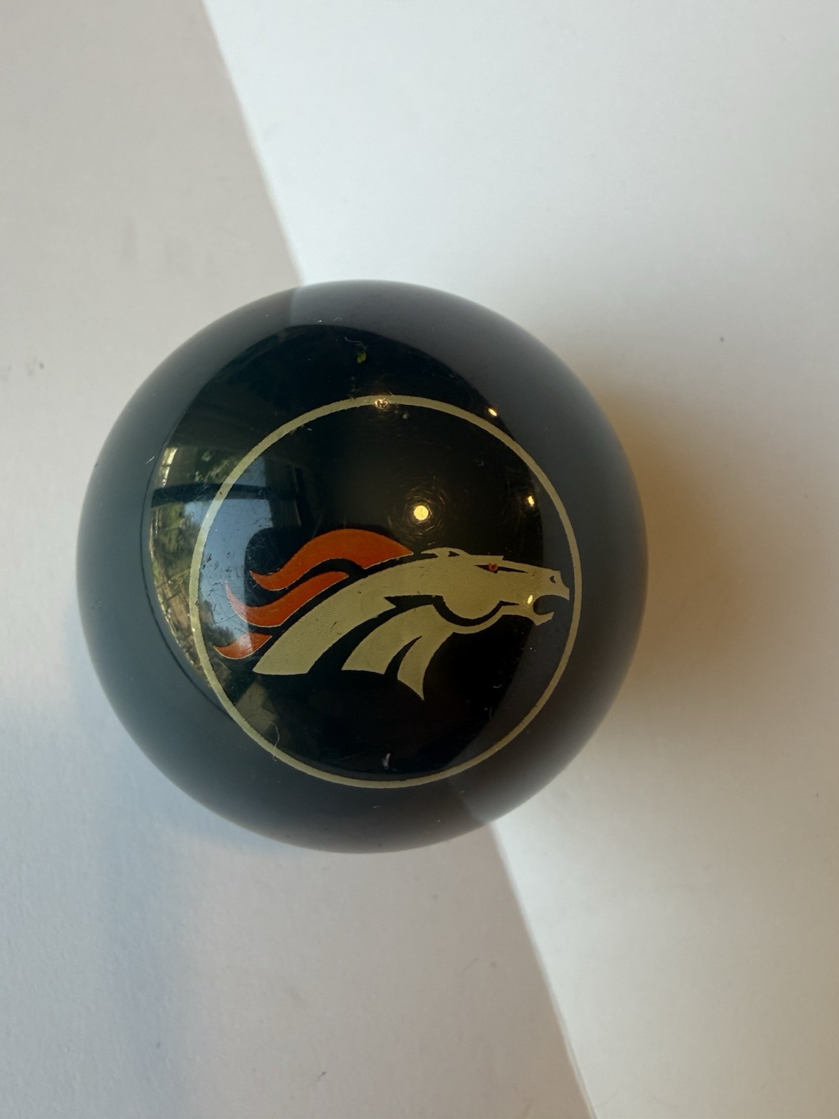 Broncos Billiards Que Ball Pool Ball Collectable Football Memorabilia