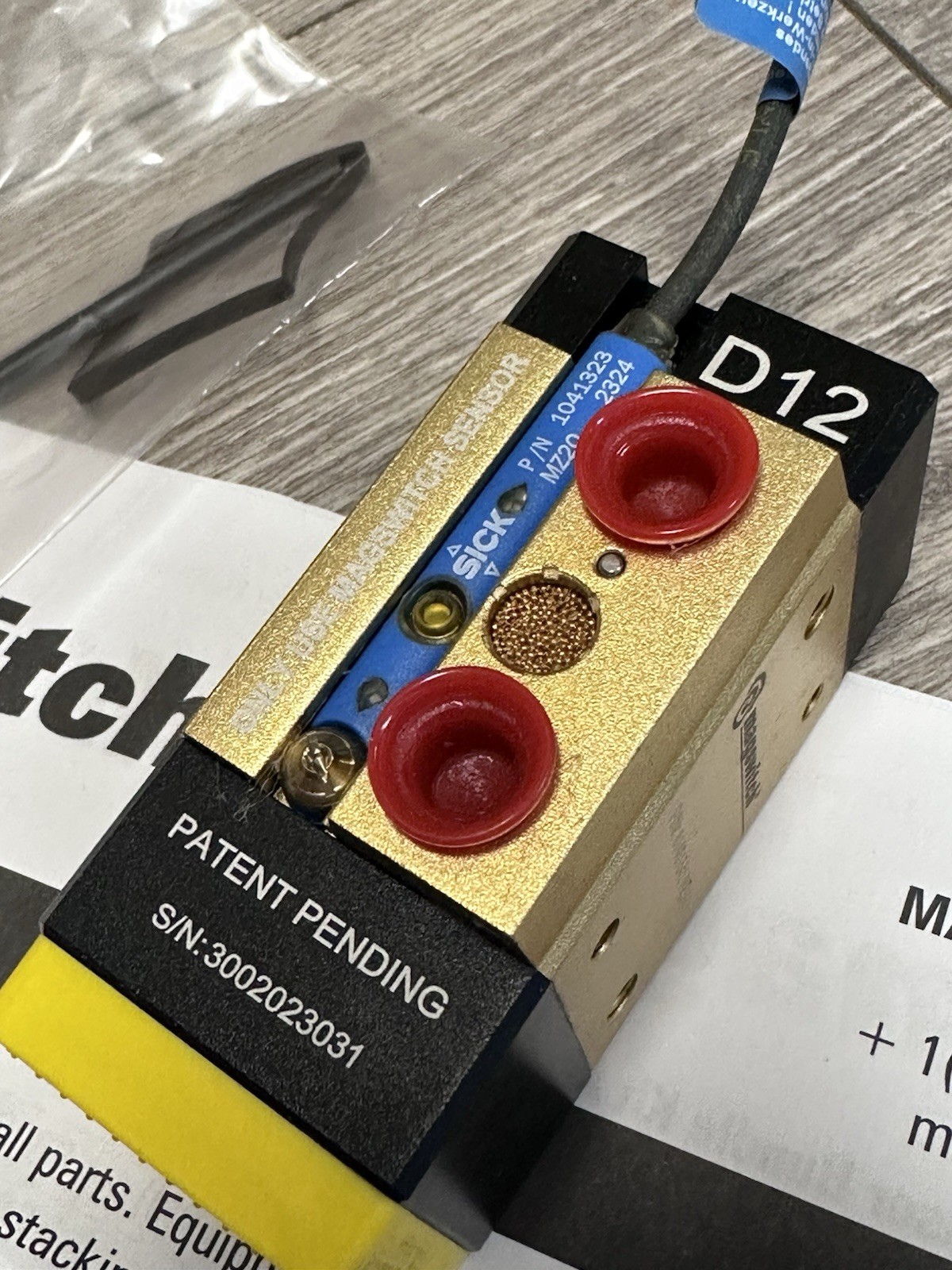 Magswitch D12 with Sick sensor kit Magnetic Gripper Tool PN 81401541
