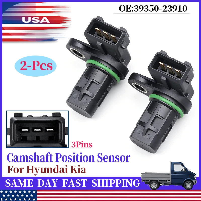 2x Camshaft Position Sensor for Kia Soul 2014 2015 Forte 2014 2015 2.0L