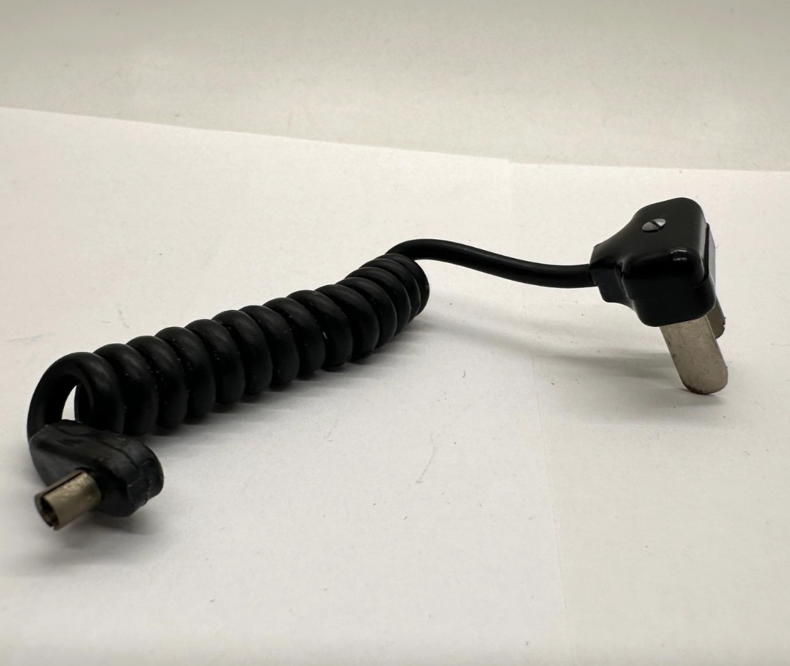 Vintage - Household to PC - Flash Sync Cord Coiled Cable Plug