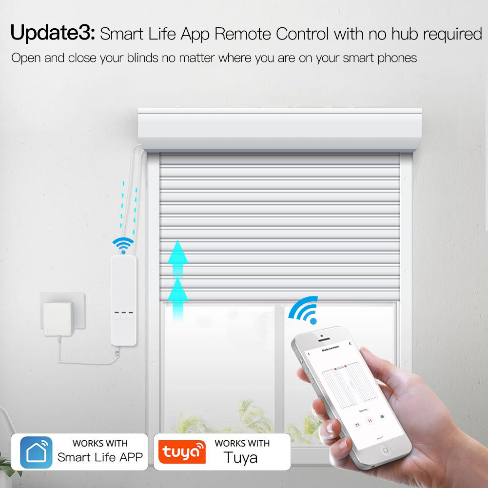MOES WiFi Smart Chain Blinds Motor Roller Shade Controller Tuya Alexa Google