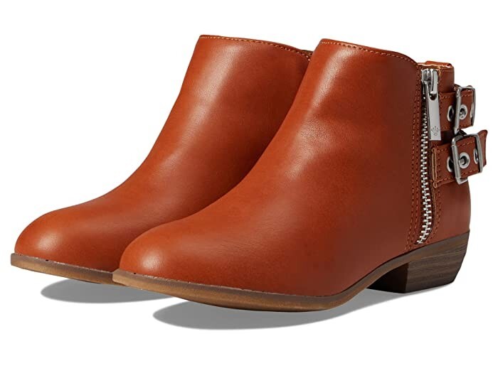 Nina Chloey Boots Kids US 4 Brown Pointed Toe Block Heel Ankle Bootie JOBB091
