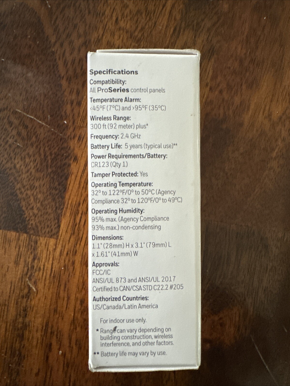 Honeywell Home PROSIXTEMP ProSeries Wireless Temperature Sensor