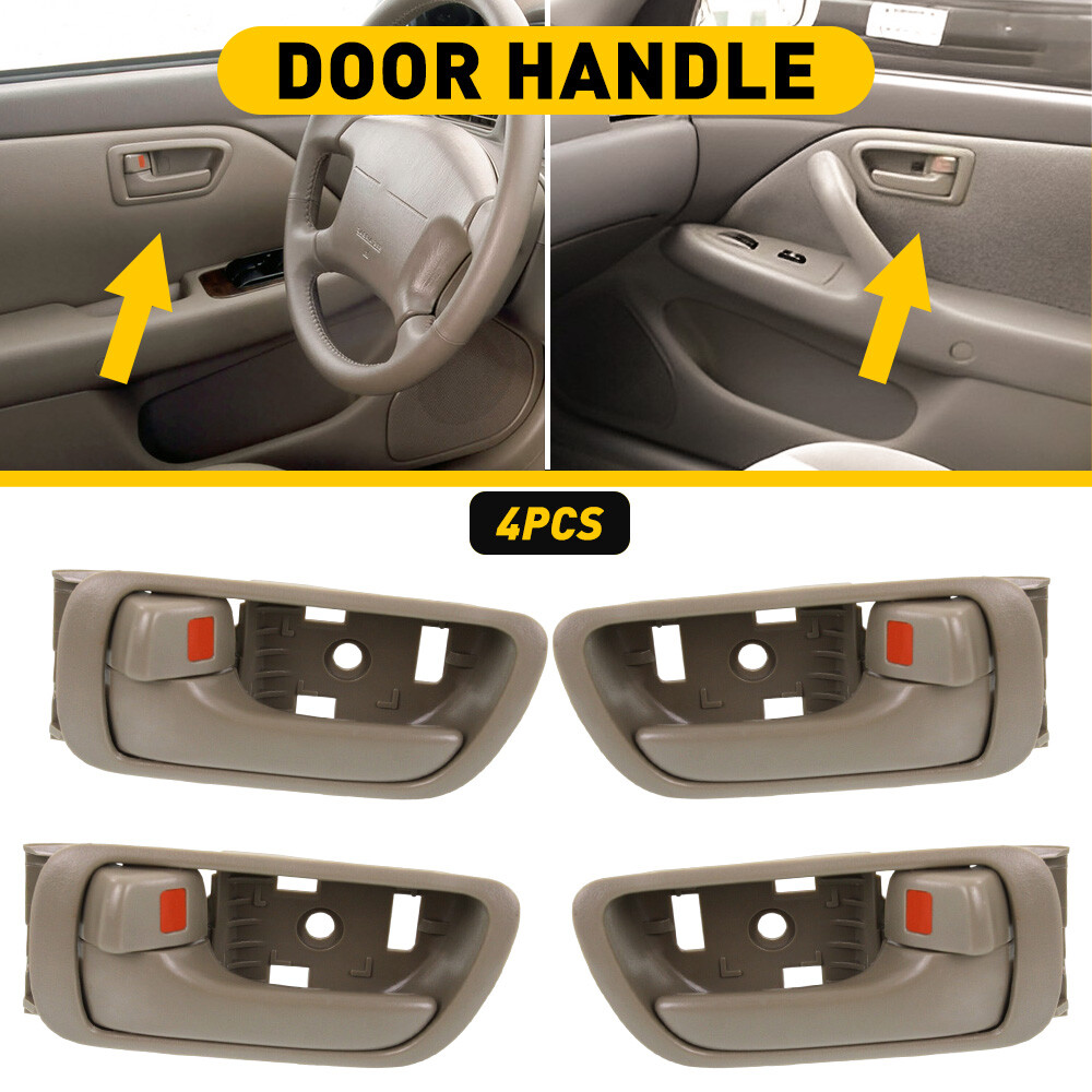 Door Handle Set Inner For Camry Toyota Beige 2002-2006 Front & Rear 4Pc