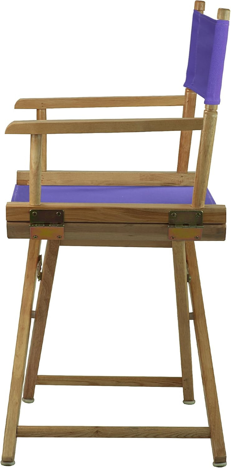200-00/021-41 Director Chair 18" - Classic Height Natural Frame/Purple Canvas