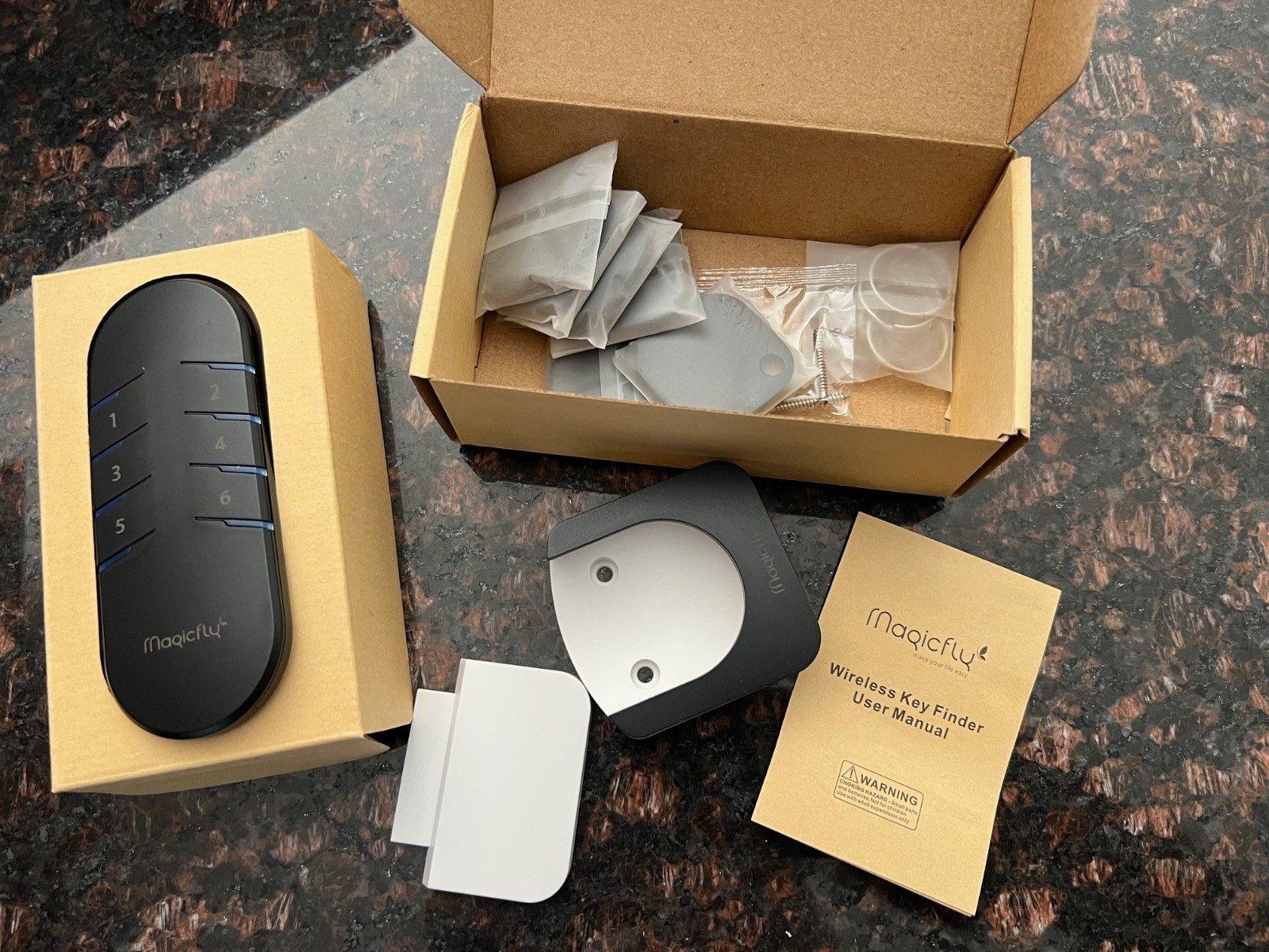 Key Finder, Item Locator Tags With Wireless Remote - 6 Tags