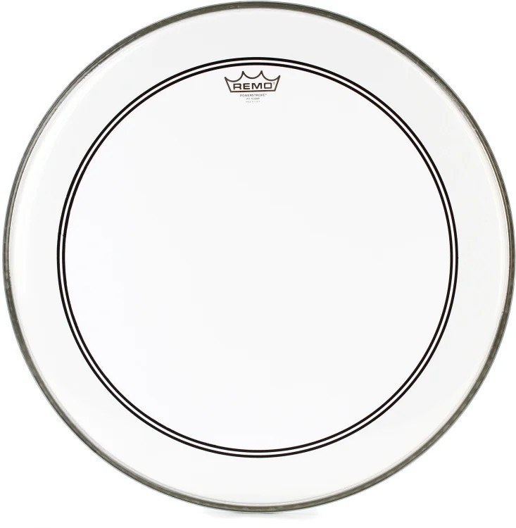 Remo Powerstroke 3 Bass Drumhead with 2.5" Impact Pad 22" Clear