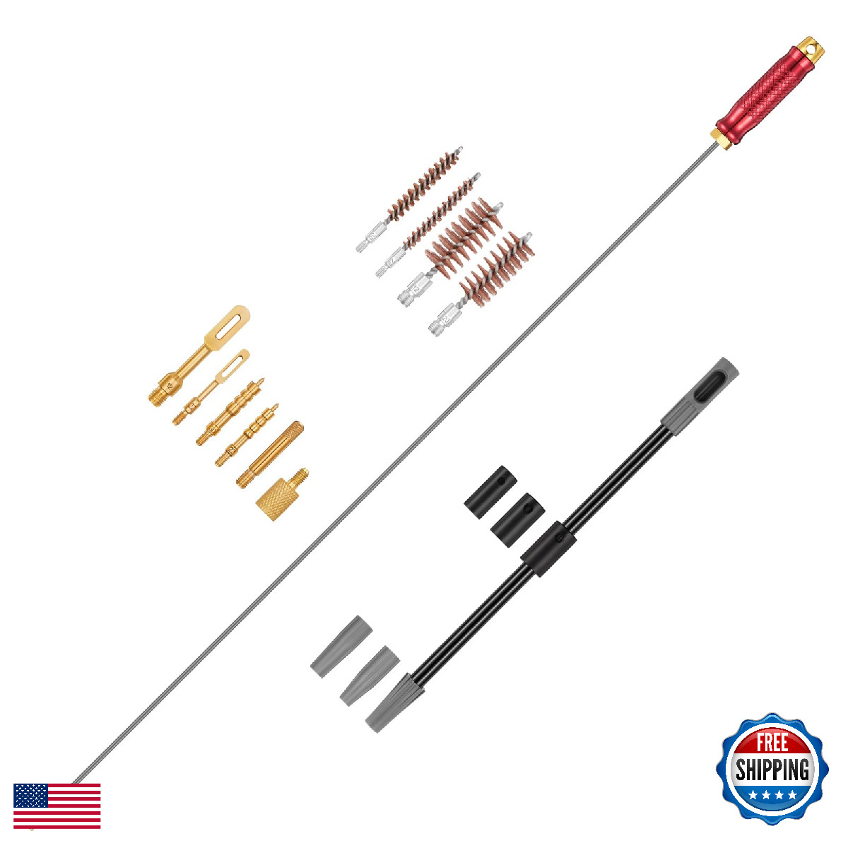 Cvlife 36 Gun Cleaning Rod Bore Guide For .22 To .50 Caliber Rifles Bore