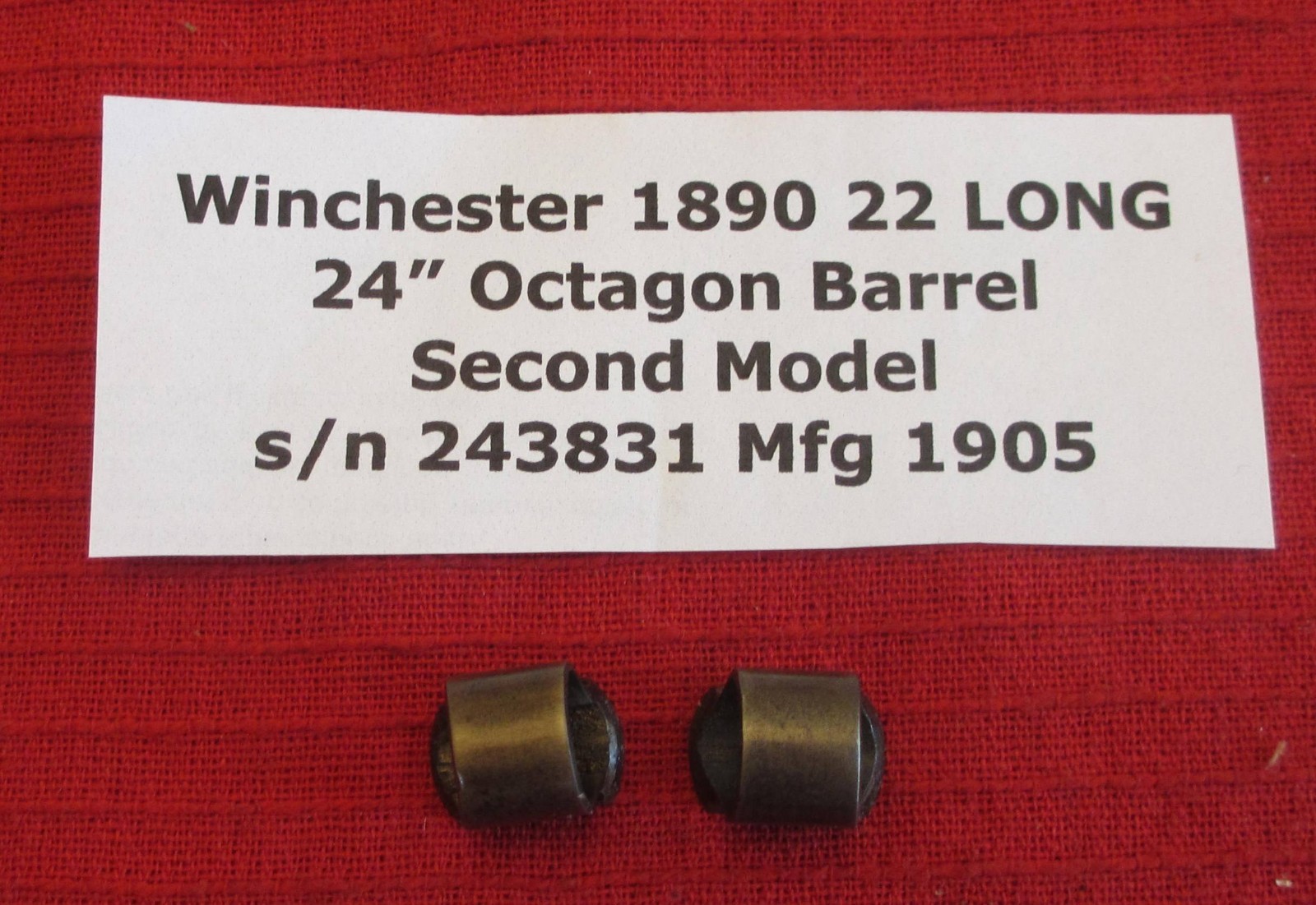 Winchester Model 1890, 1906, 62 & 62A Magazine Tube Rings - #7590 & 7690 - c1905