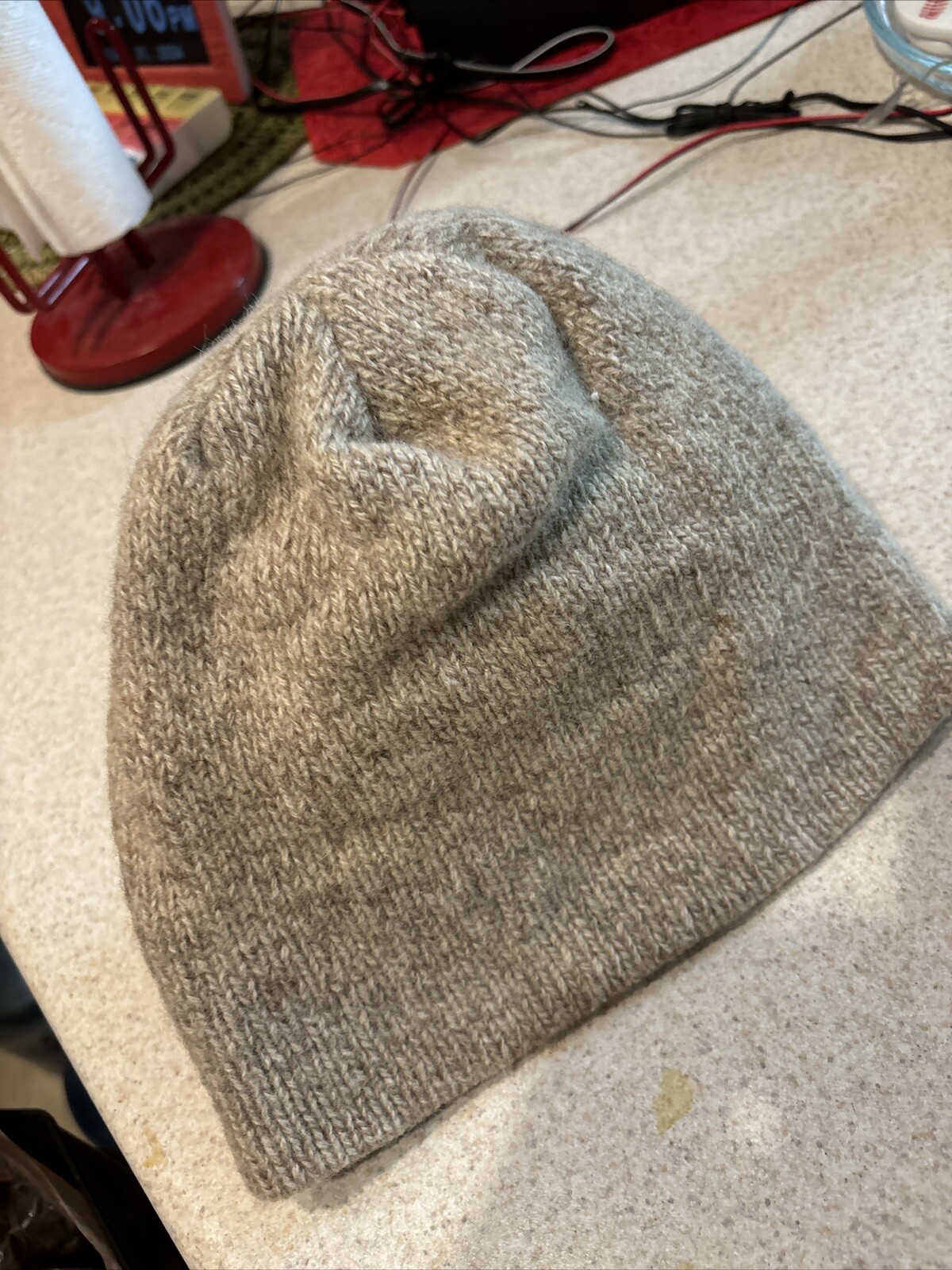 Knit Outerwear Wool Hat Beanie Winter Brown