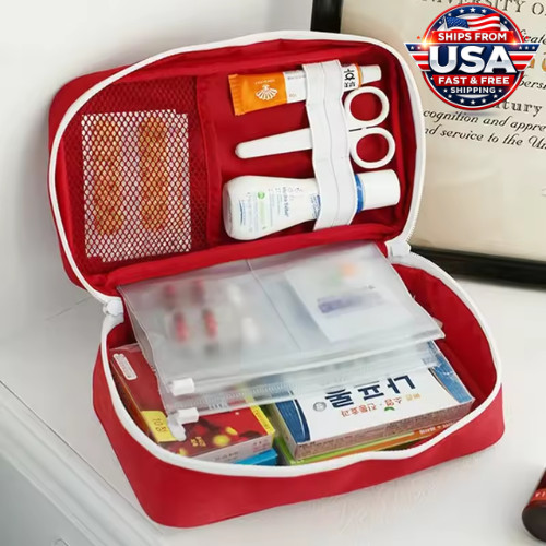 First Aid Kit Bag Emergency Medical Travel Organizer Waterproof Pouch Survival