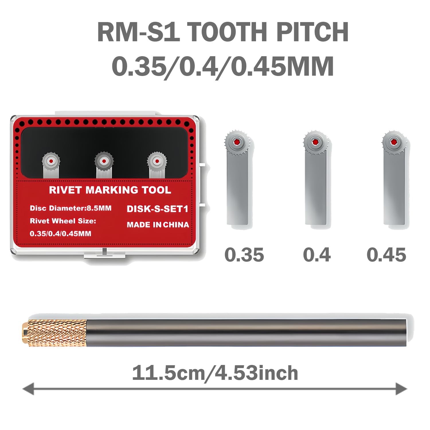 Model Rivet Maker Tool RM-S1 - Small Diameter Gear (Pitch 0.35/0.4/0.45 mm) - Hi