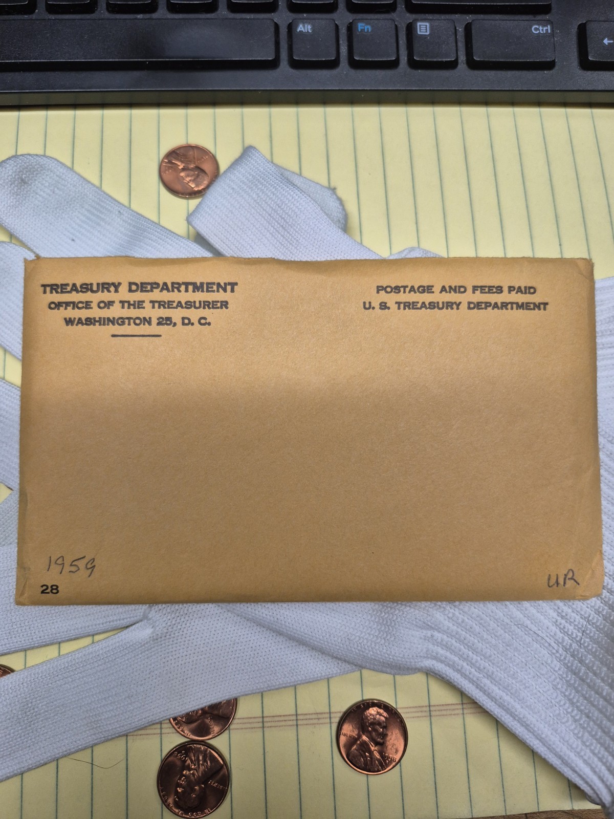 1959 P&D US Mint Uncirculated Silver 10 Coin Set All Original sealed Pack