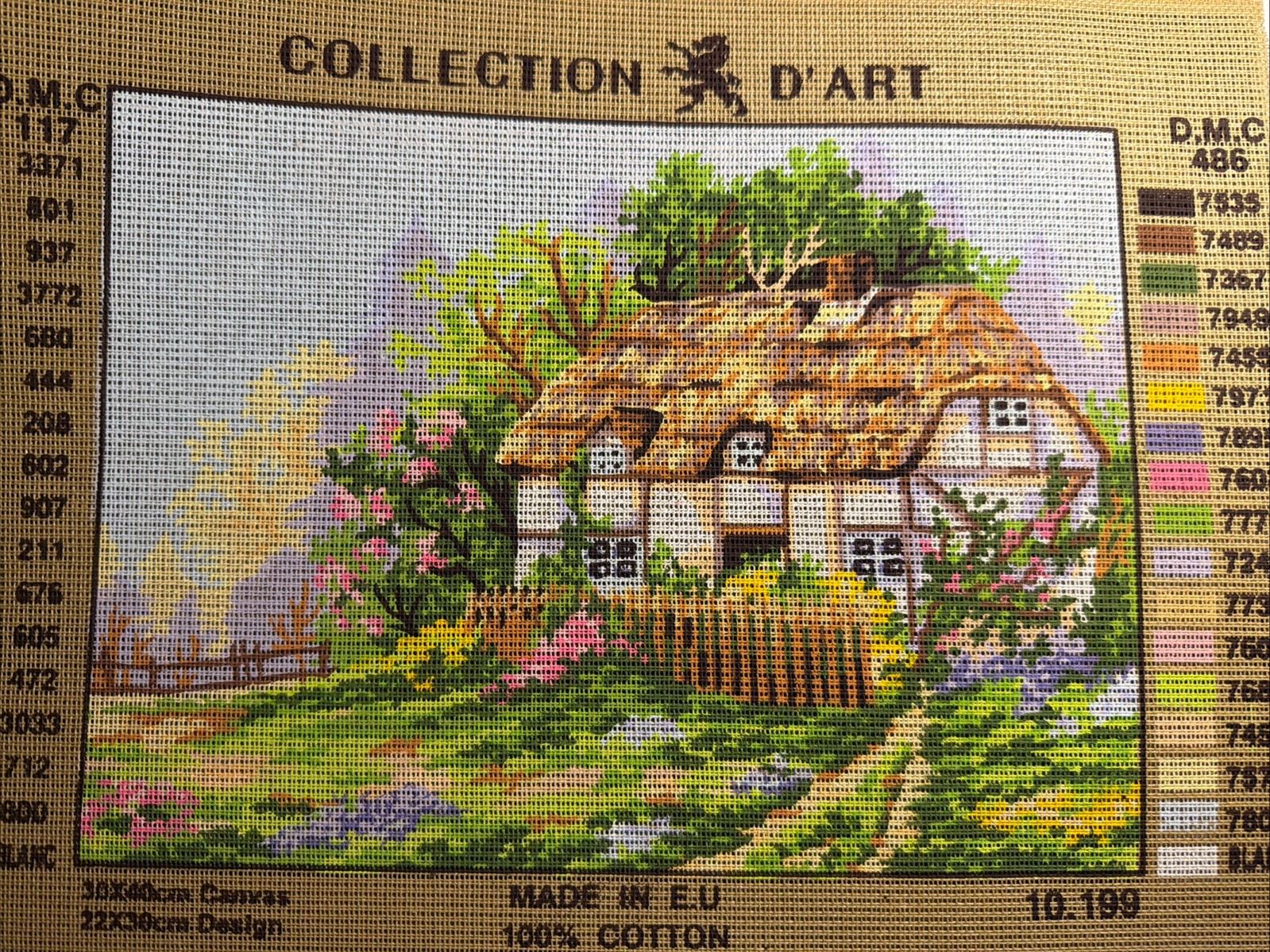 Collection D Art Printed needlepoint canvas 30x40cm  Canvas Only