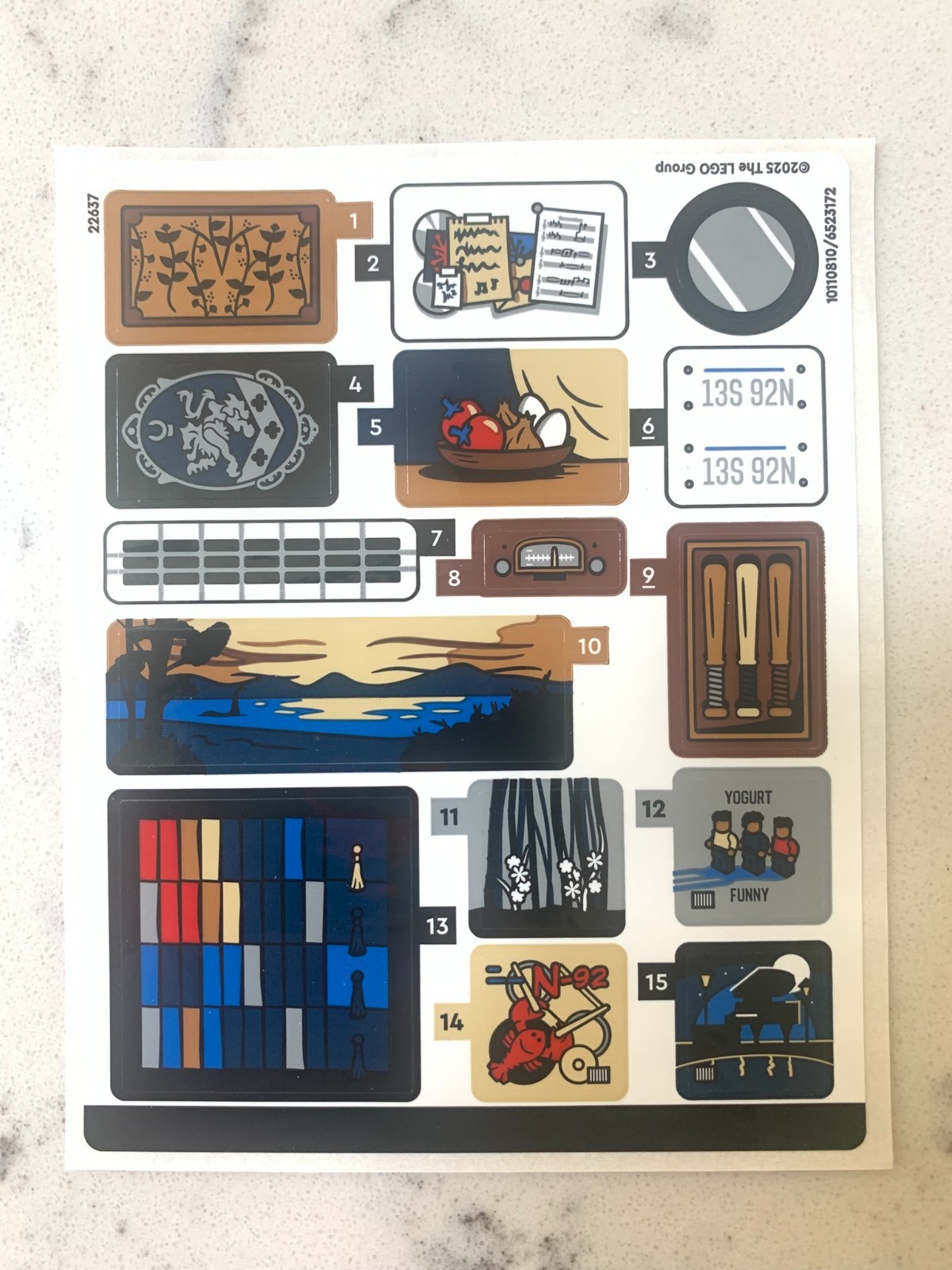 LEGO STICKER SHEET for 21354 Twilight The Cullen House, New & Genuine!