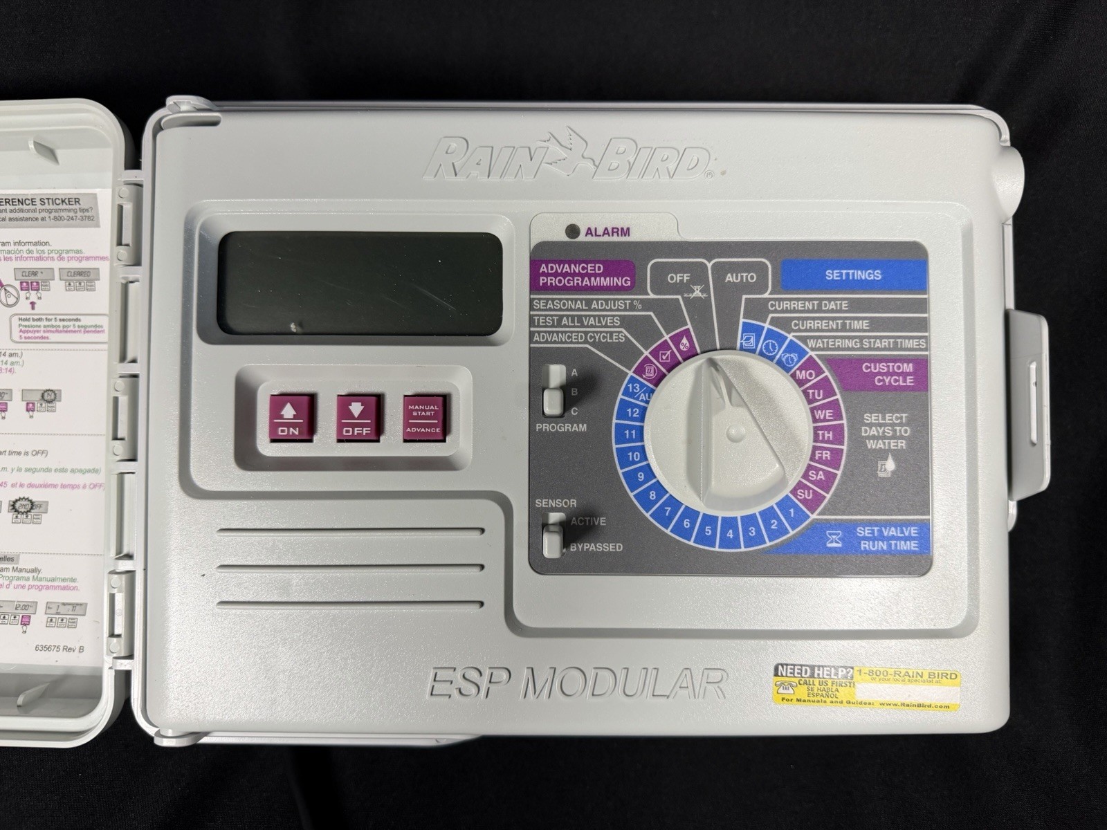 RainBird ESP- Modular 7 Zone Indoor Sprinkler Irrigation Controller TESTED