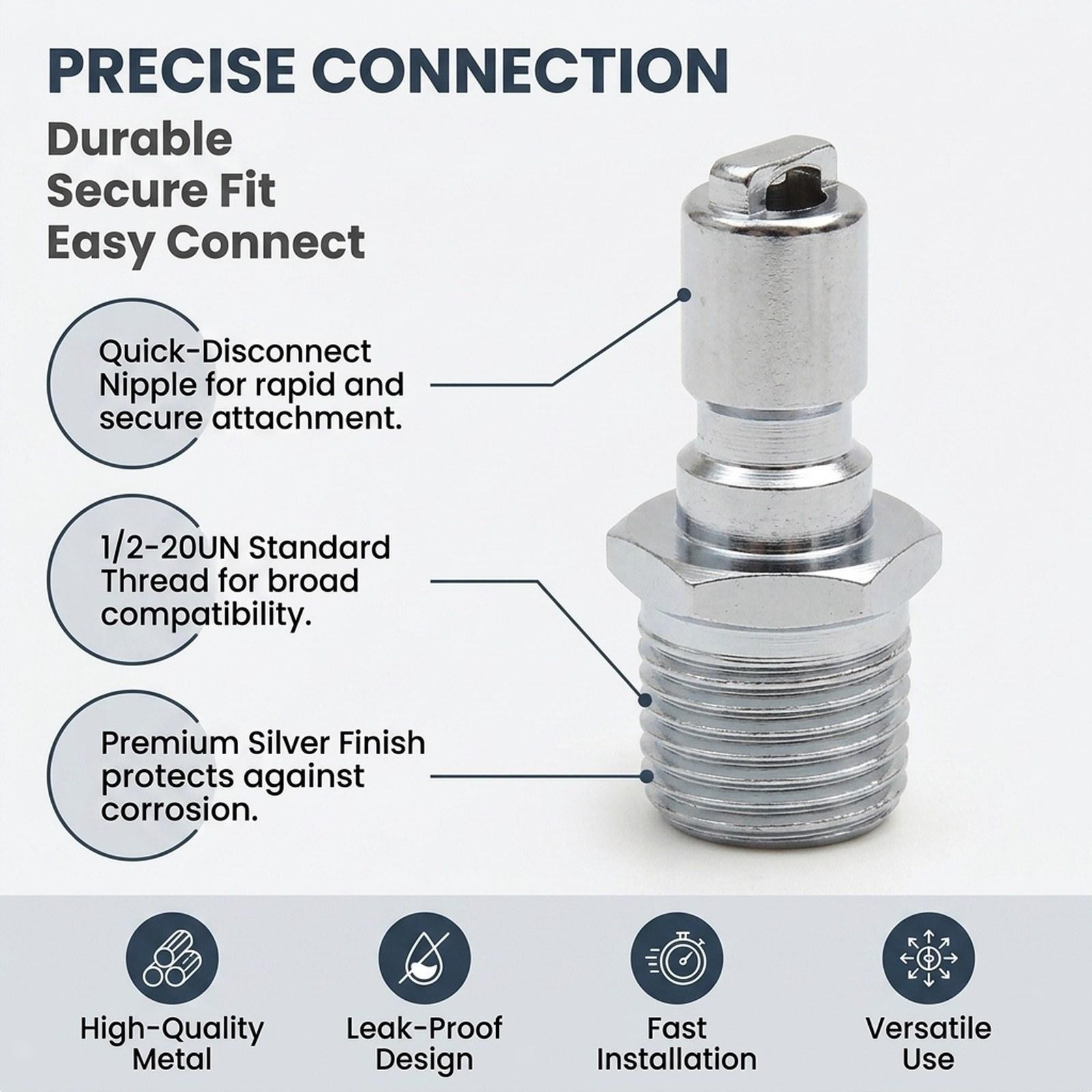 Scuba Diving Quick Connect Adapter 1/2-20UN for Inflator Hose Dive Regulator