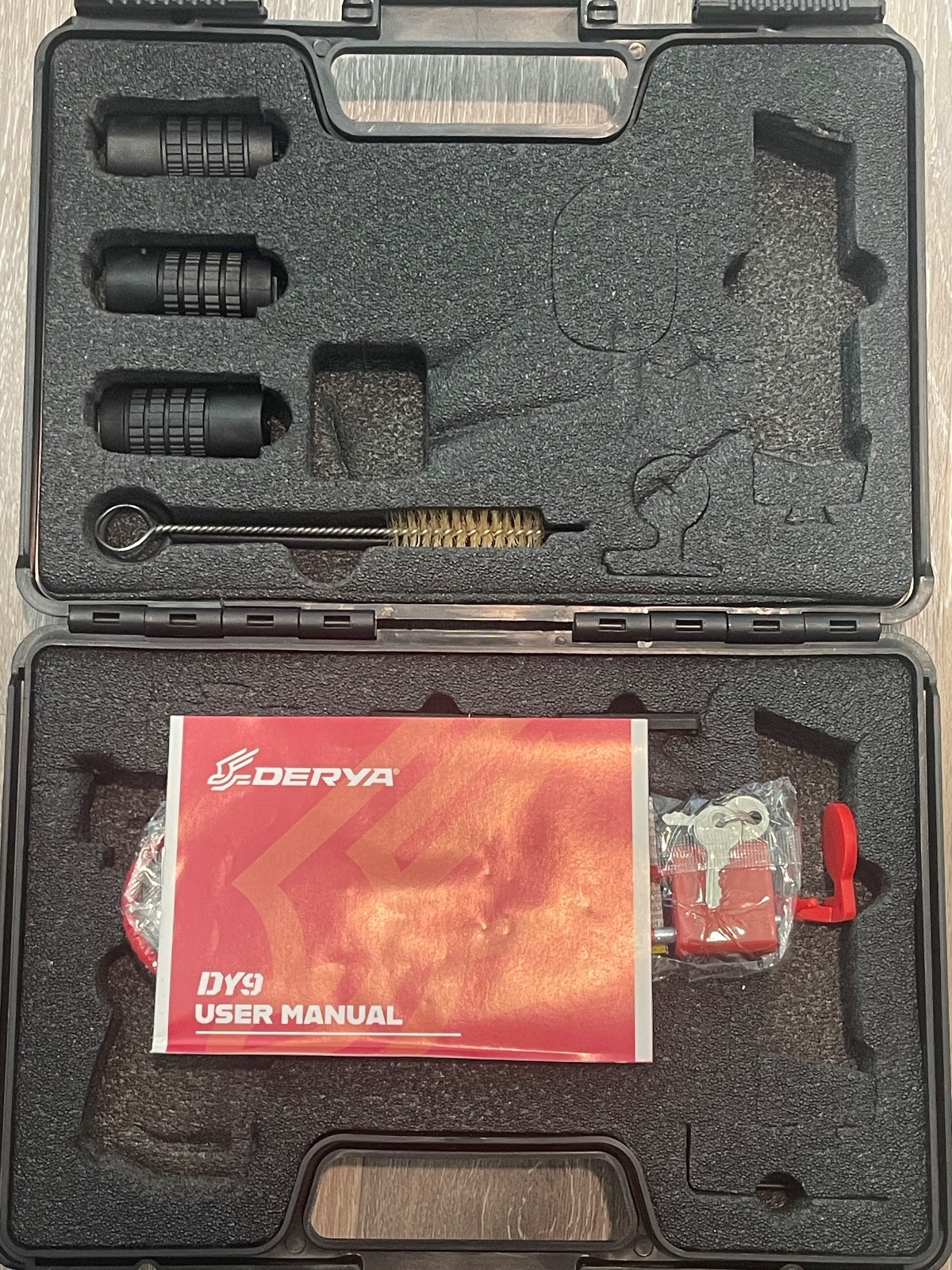 Derya Hard Sided Carry Gun Case - Glock G19 G23 G26 G27 - Optic Plates & BackStr