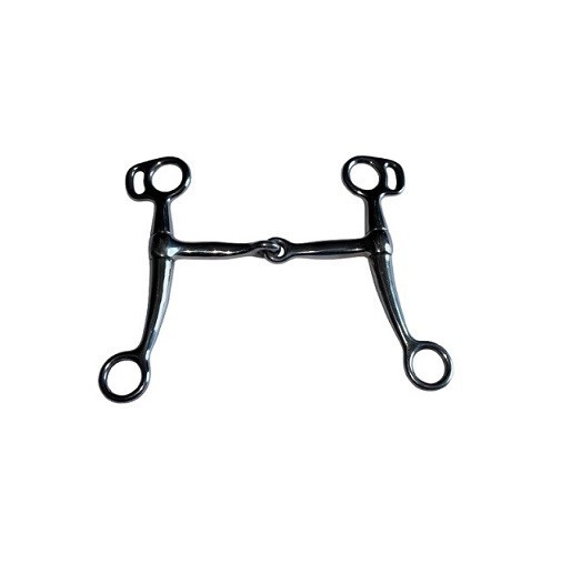 Western Transition Bit 5" Sweet Iron Jointed Snaffle Mouth Short Shank Leverage