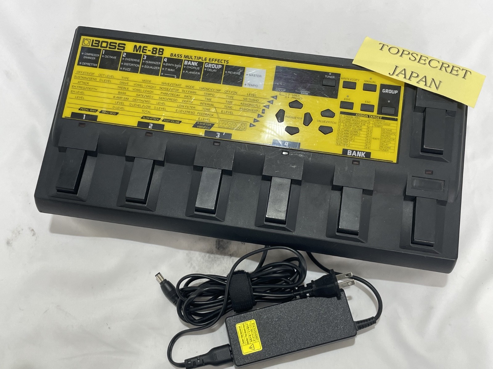 BOSS ME-8B BASS Multi effects pedal With AC100-240V Power supply