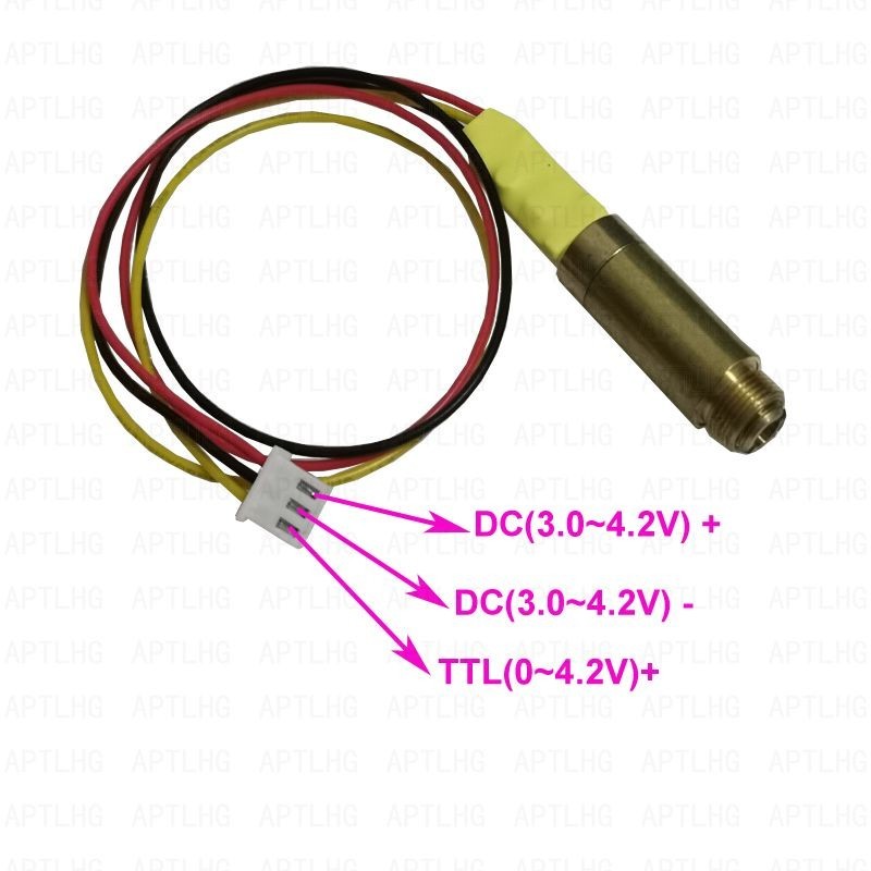 DC3.0~4.2V 532nm 200mW Green Laser module Laser diode with TTL driver board