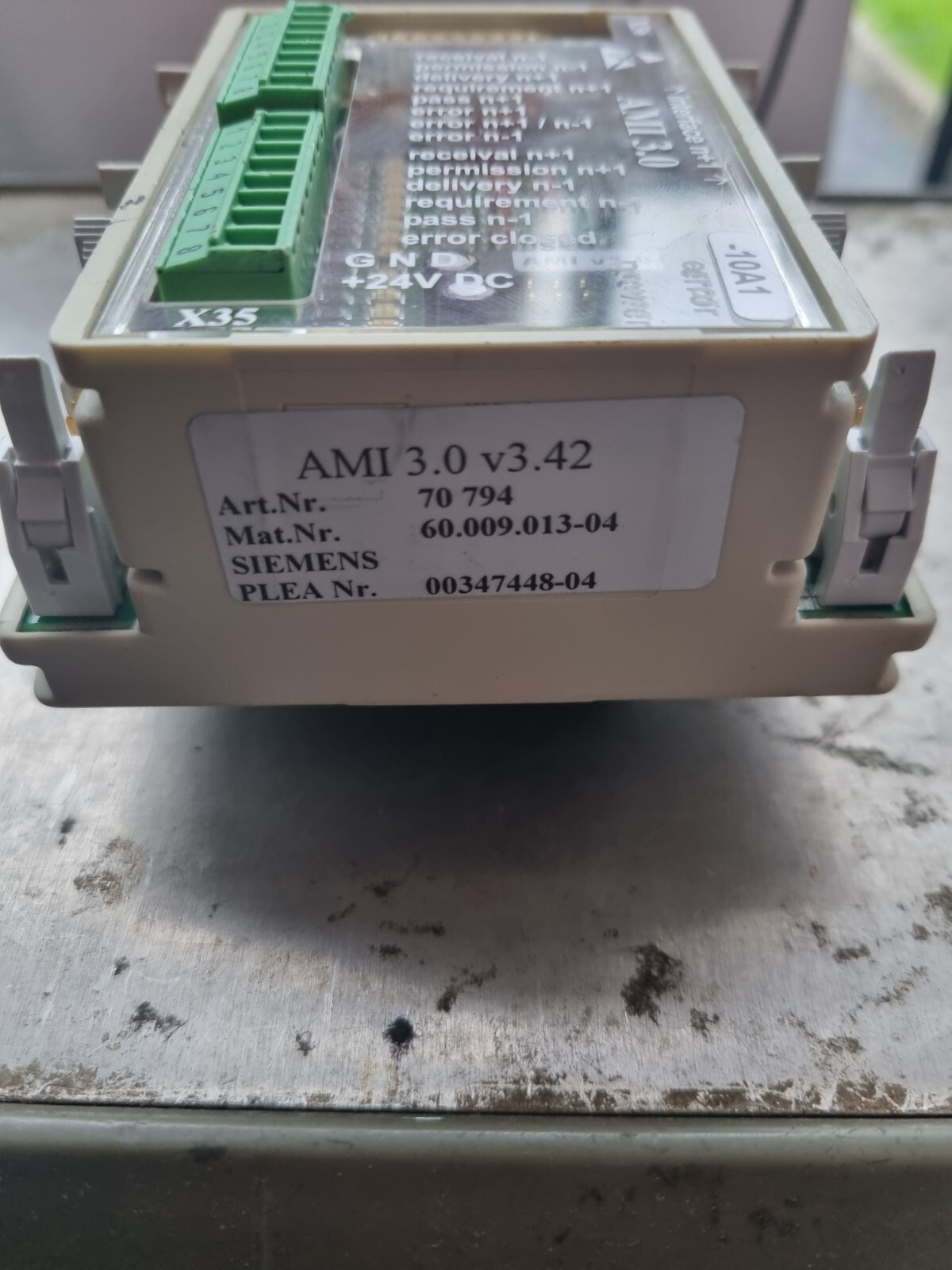 SIEMENS AMI3.0 V3.42 70794 CONTROLLER (IN23S1B4)
