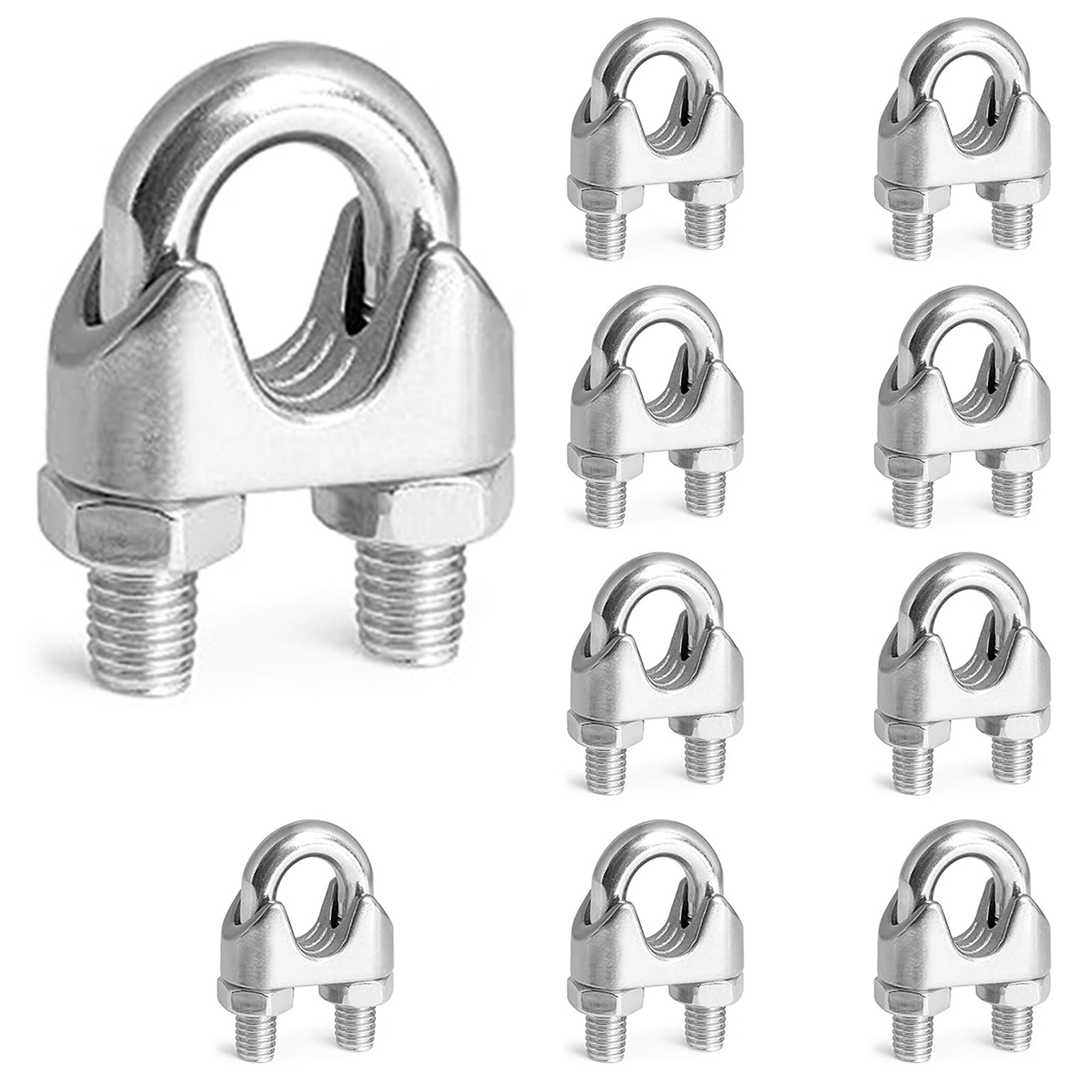 10PCS 1/8 Inches M3 304 Stainless Steel Wire Rope Cable 10pcs-M3(1.5mm-3.0mm)
