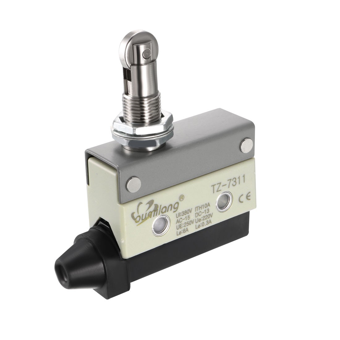 TZ-7311 SPDT 1NO+1NC Panel Mount Roller Plunger Momentary Micro Limit Switch