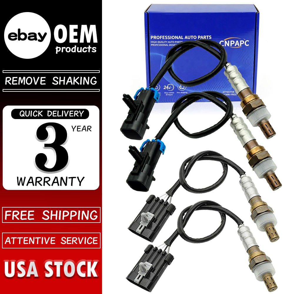 4X Oxygen O2 Sensor For 1996-2002 Chevrolet GMC Silverado 1500 234-4012 234-4018