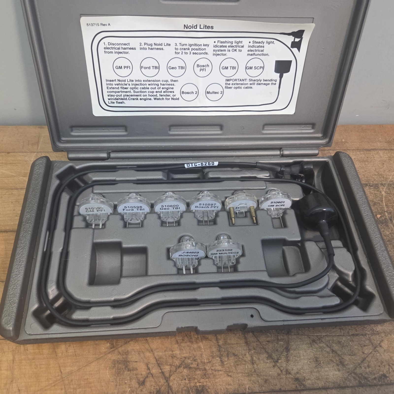 Matco Tools NLT3050c Noid-Lite Set Complete In Storage Case