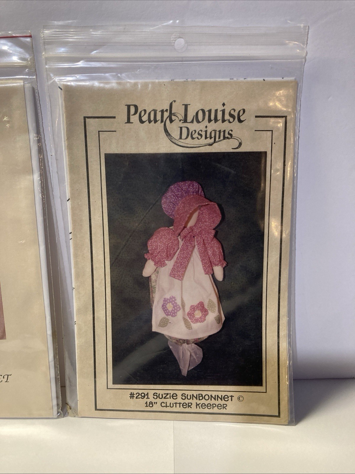 Pearl Louise #291 Susie Sunbonnet Pattern Appliqué New