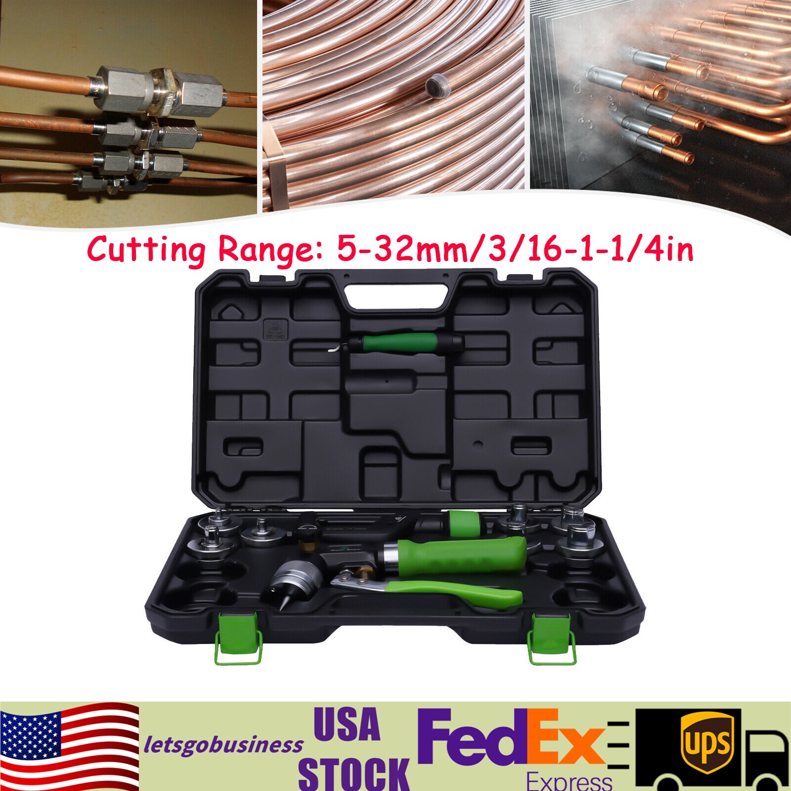 Hydraulic Expander HVAC Hydraulic Swaging Tool Kit Tubing Expanding Copper Tube