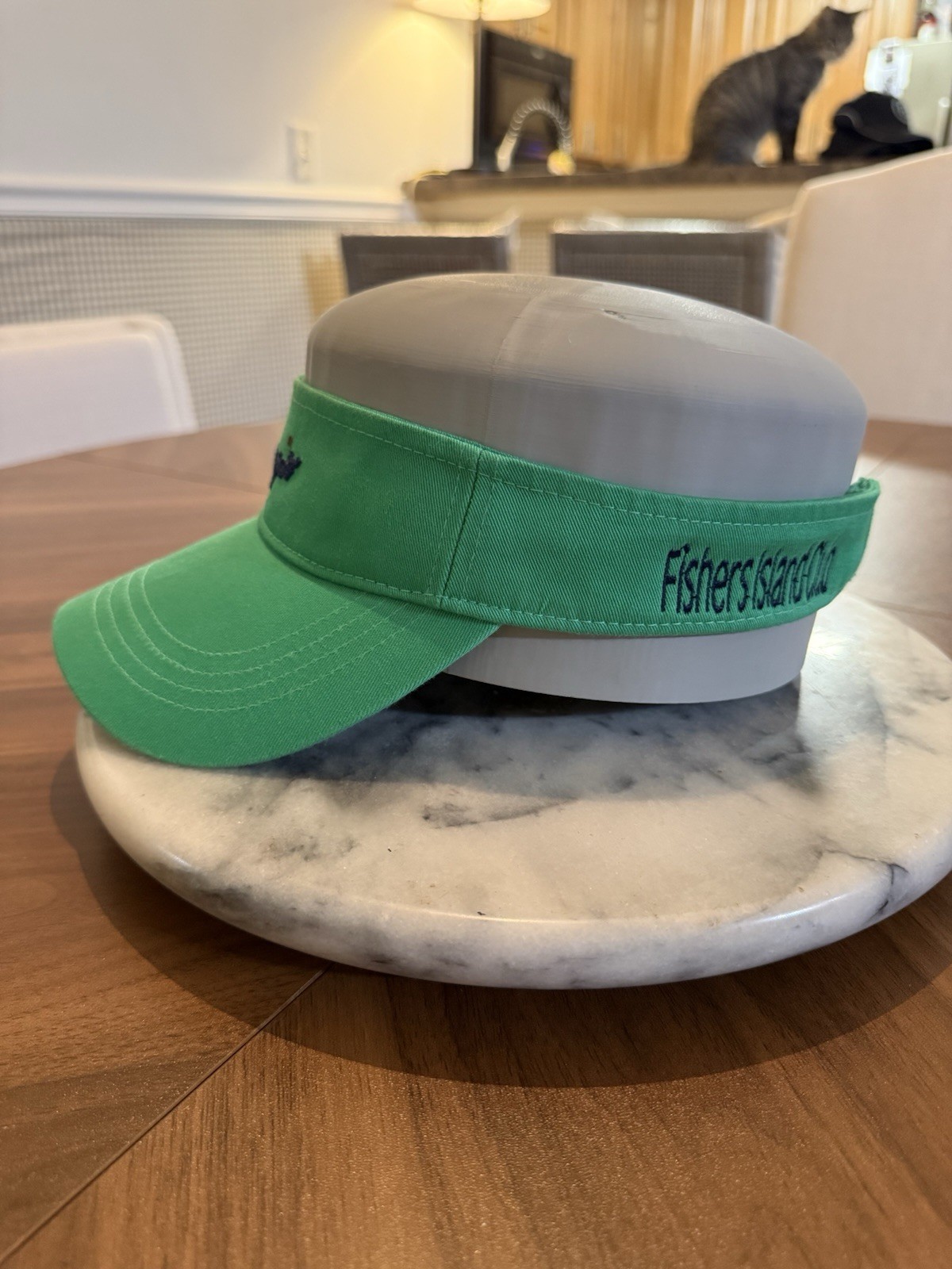 Fishers Island Club Visor Green Top 100 Course Adjustable Rare Golf