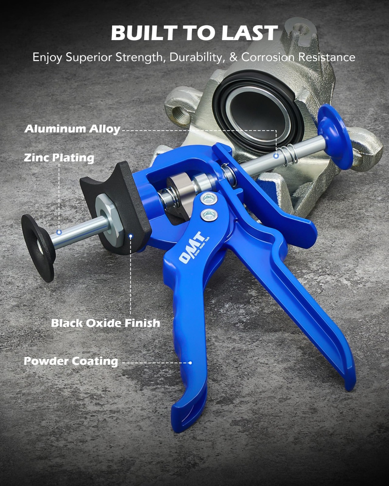 Brake Caliper Compression Tool for Brake Pad Replacement - Single & Dual Piston,