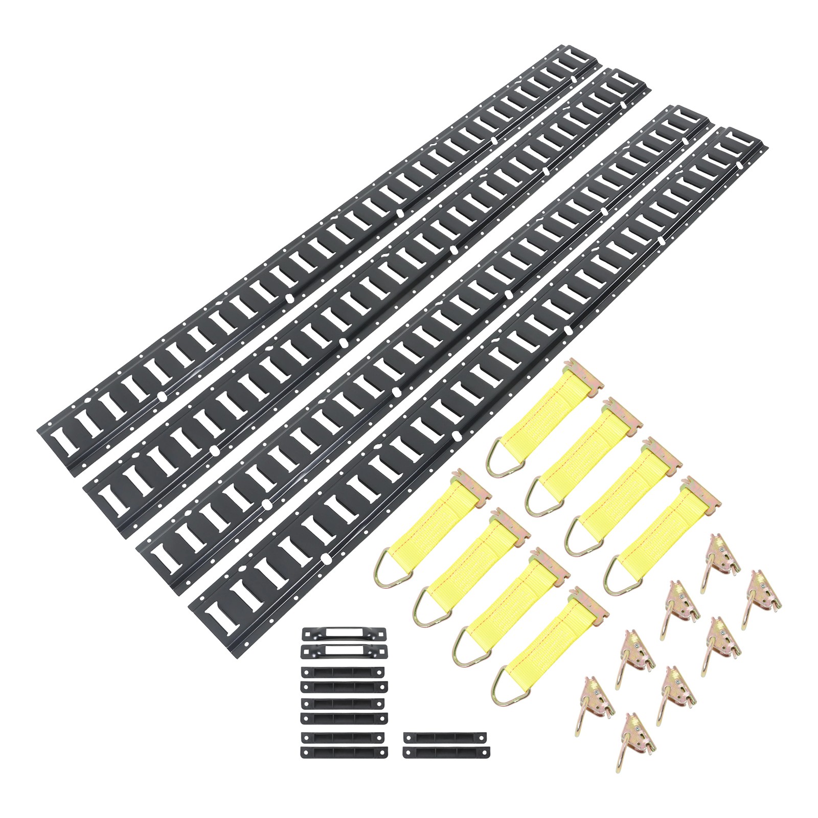 LABLT 30PCS 5' E Track Tie Down Rail System Heavy Loads Horizontal For Trucks
