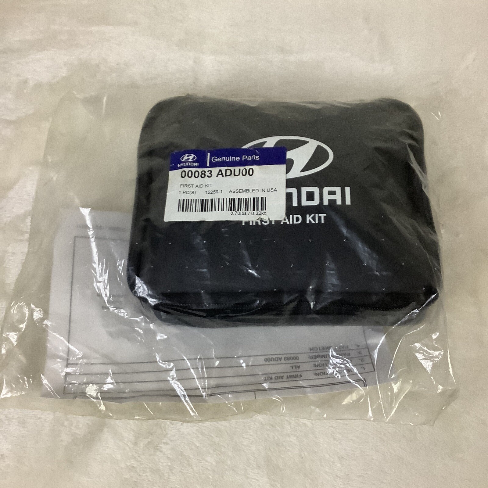 HYUNDAI FIRST AID KIT NEW SEALED OEM#00083 ADU00