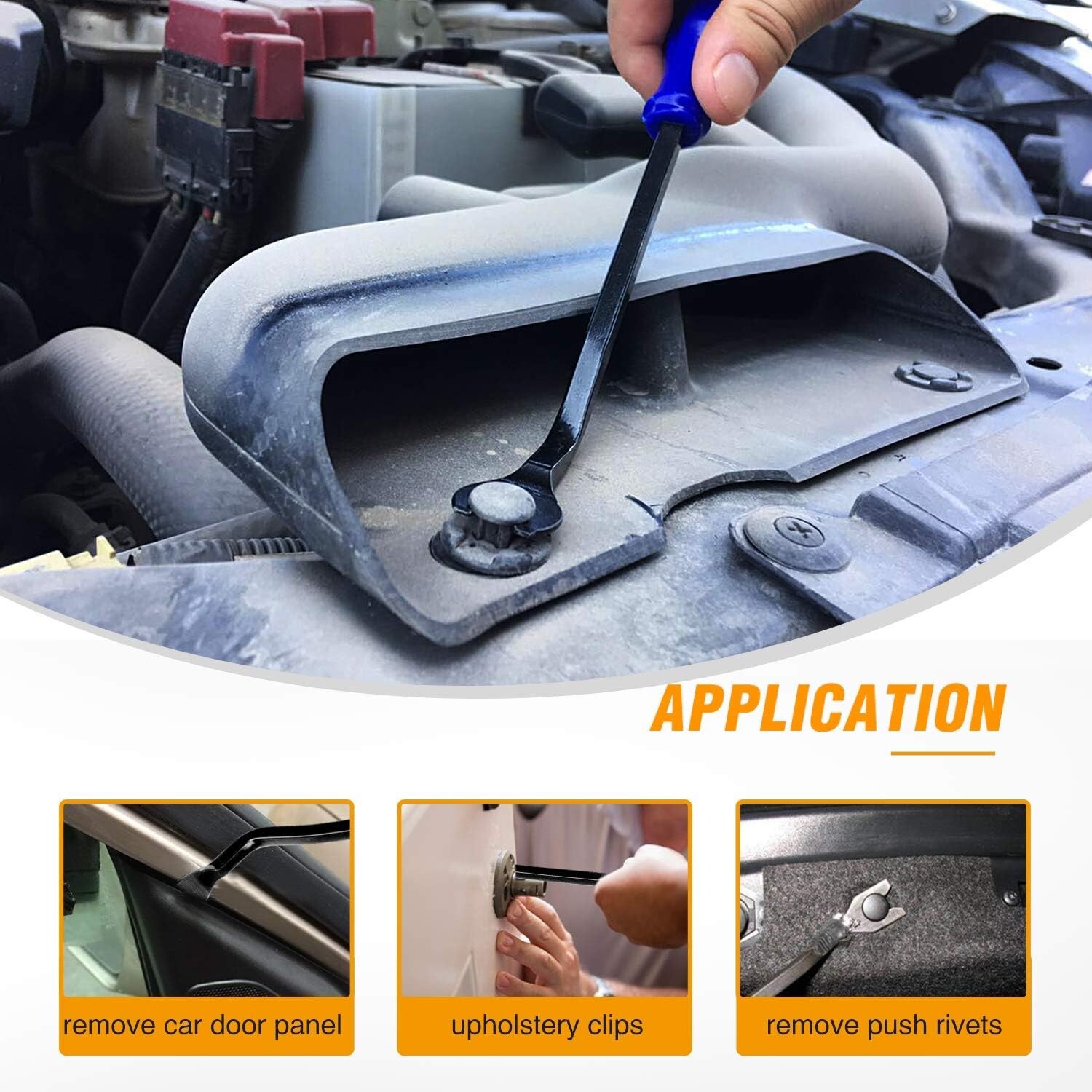 Multi-Functional Auto Trim Removal Kit - 5 Tools for Easy Interior Repairs