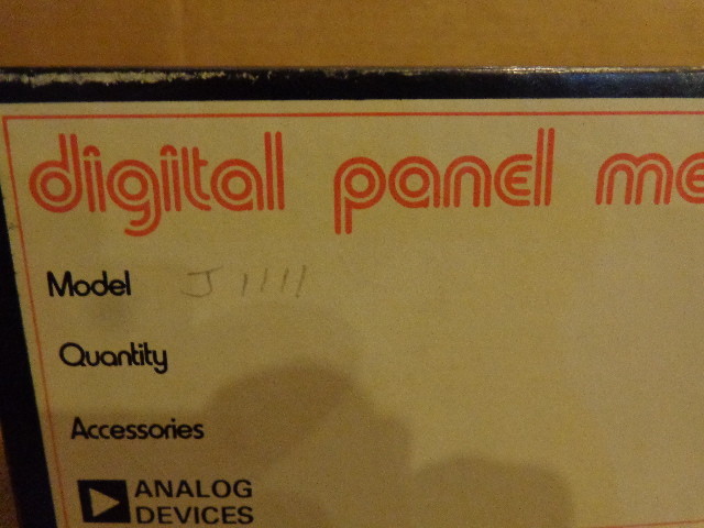 Analog Device J-1111 Digital Panel Meter