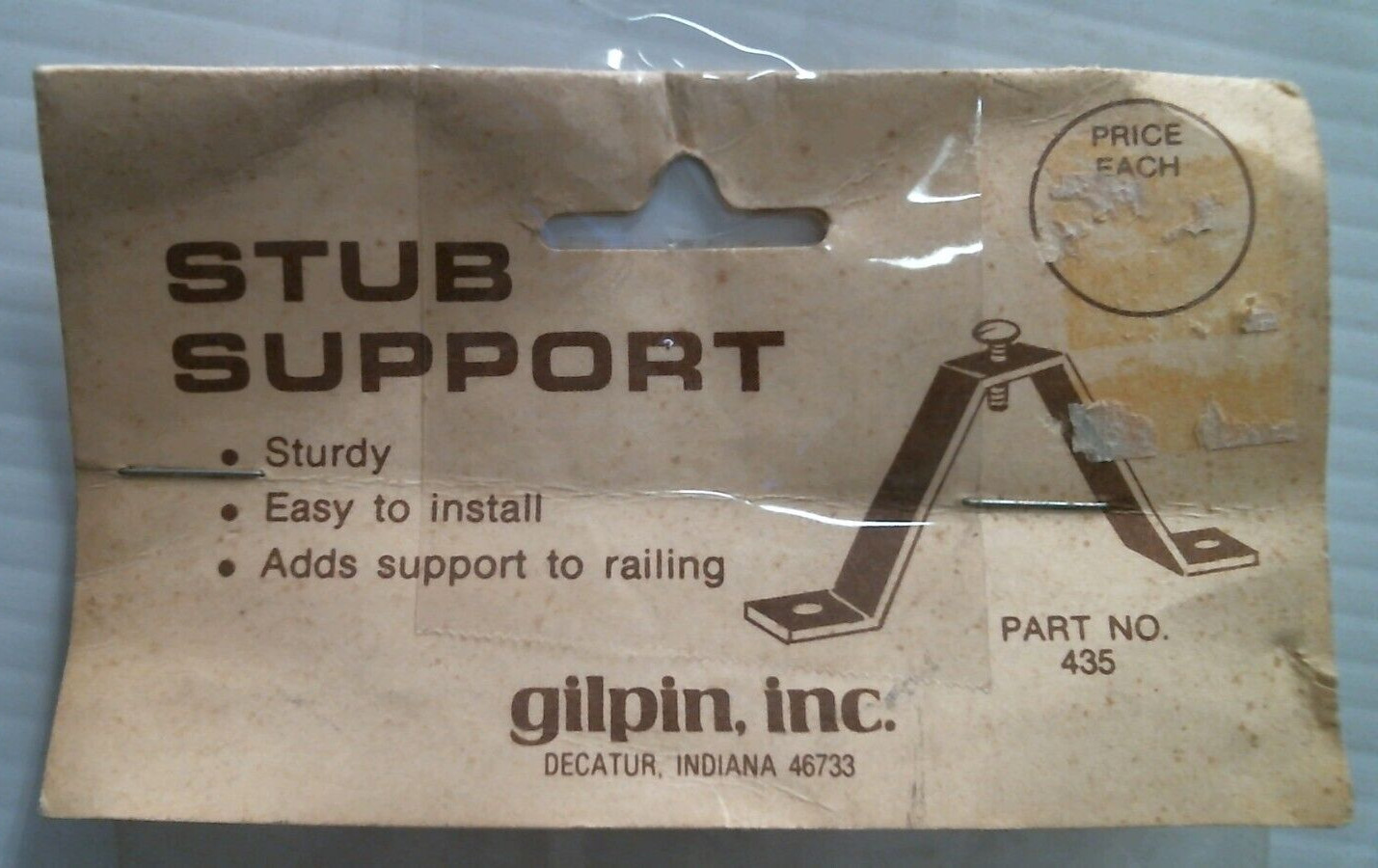 Gilpin Inc. Stub Support (435) FS