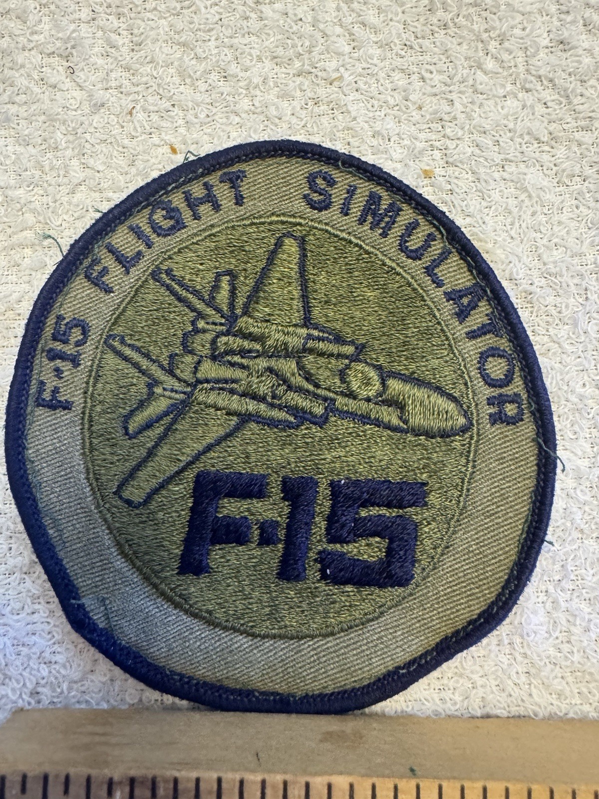 1960s 70s USAF Air Force F-15 Flight Simulator Goodyear Aerospace Corp Patch