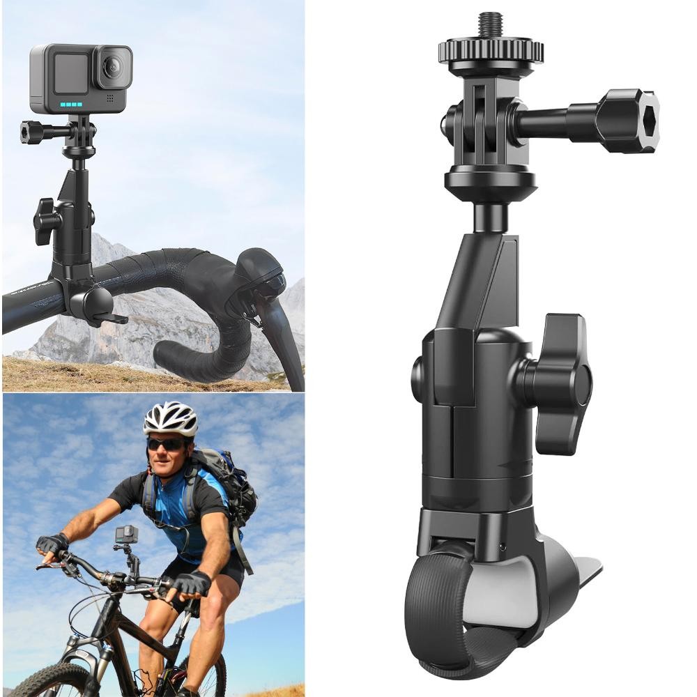 Camera Holder For GoPro Hero 13/12 Insta 360 DJI Motorcycle Bike Handlebar Mount