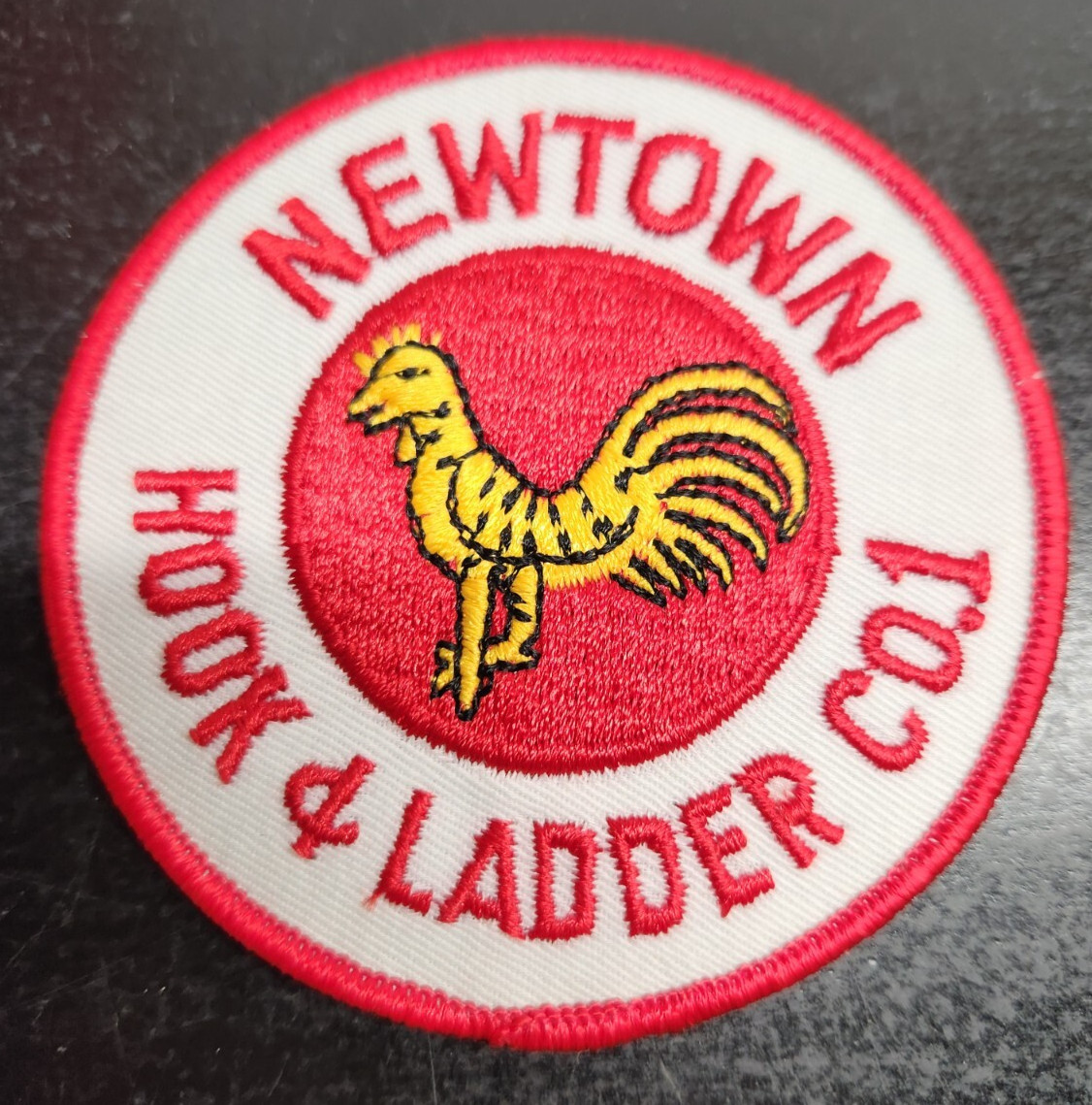 Vintage Newton Conn. Fire Dept. Station Patch - Hook & Ladder 1
