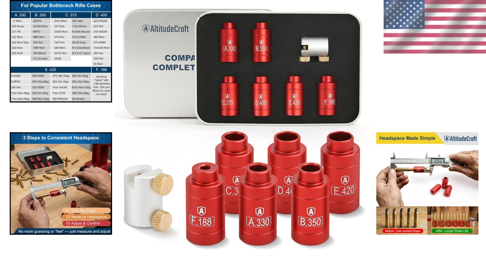 Bullet Comparator Set for Brass Longevity & Accuracy