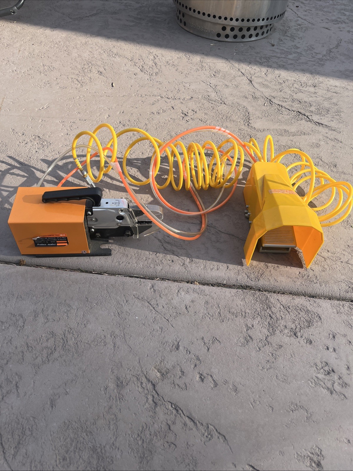 Pneumatic Crimping Tool With Foot Pedal