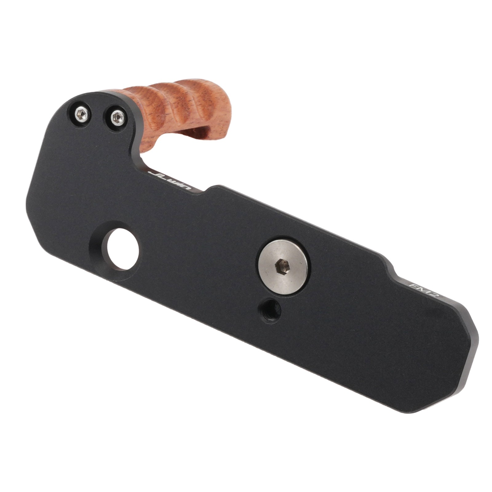 Wooden Vertical Handle Grip Quick Release L Bracket For Nikon FM2 Camera Black